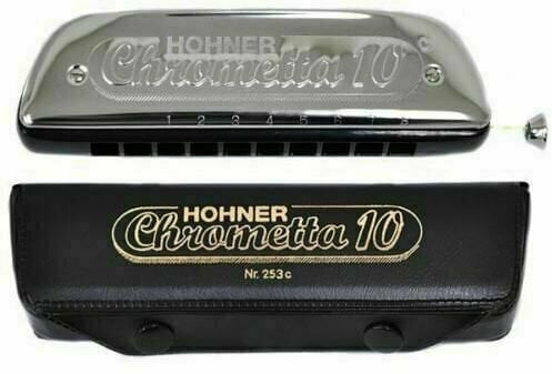 Ústna harmonika Hohner Chrometta 10 C Ústna harmonika - 4