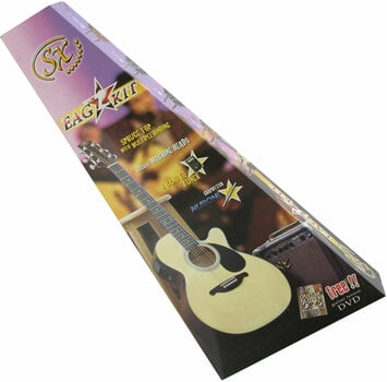 guitarra eletroacústica SX EAG 1 K NA - 3