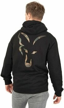 Felpa Fox Felpa Lightweight Zip Hoody Black/Camo Print XL - 2