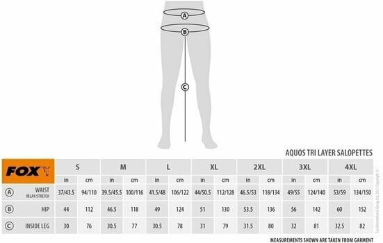 Hlače Fox Hlače Aquos Tri-Layer Salopettes - XL - 11