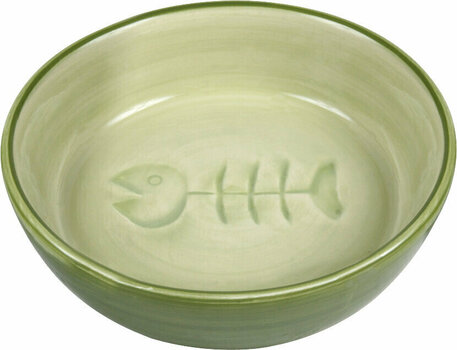 Macska Tál Trixie Ceramic Bowl Fish Tál macskáknak Válogatott színek 200 ml 13 cm Macska Tál - 2