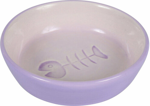 Macska Tál Trixie Ceramic Bowl Fish Tál macskáknak Válogatott színek 200 ml 13 cm Macska Tál - 3
