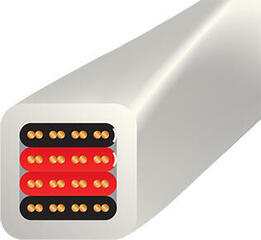 Cable para altavoces Hi-Fi WireWorld Luna 8 (LUS) Blanco/Banana - 2