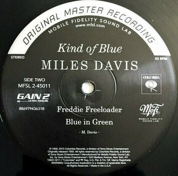 Hanglemez Miles Davis - Kind Of Blue (Reissue) (180g) (2 LP) - 3