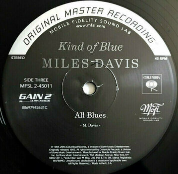 Hanglemez Miles Davis - Kind Of Blue (Reissue) (180g) (2 LP) - 4