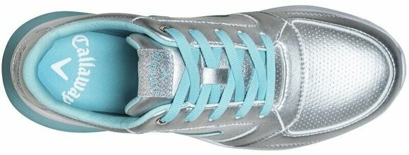 Golfschoenen voor dames Callaway Aurora Silver/Light Blue 36,5 - 2
