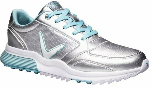 Pantofi de golf pentru femei Callaway Aurora Silver/Light Blue 37 - 4