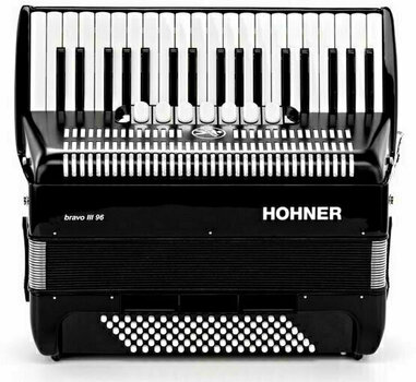 Pianoharmonikka Hohner Bravo III 96 Musta Pianoharmonikka - 3