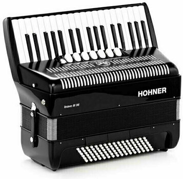 Accordeon met toetsenbord Hohner Bravo III 96 Zwart Accordeon met toetsenbord - 6