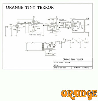 Röhre Gitarrenverstärker Orange Tiny Terror Head - 3
