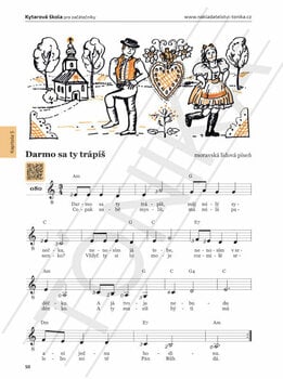 Music sheet for guitars and bass guitars Vítek Zámečník Kytarová škola pro začátečníky Music Book - 8