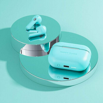 Intra-auriculares true wireless Happy Plugs Hope Turquoise - 6
