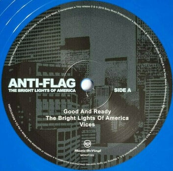 Disque vinyle Anti-Flag - Bright Lights of America (Blue Vinyl) (2 LP) - 2