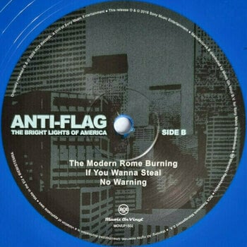 Disque vinyle Anti-Flag - Bright Lights of America (Blue Vinyl) (2 LP) - 3