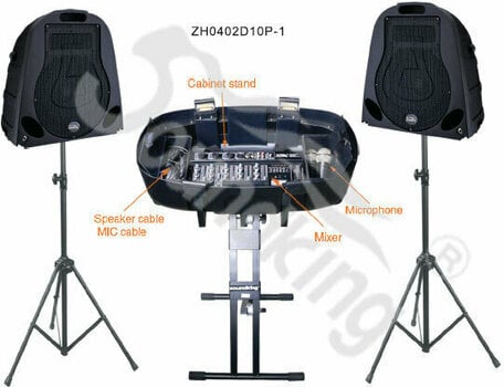 Přenosný ozvučovací PA systém  Soundking ZH 0402 E 10 P Přenosný ozvučovací PA systém  - 20