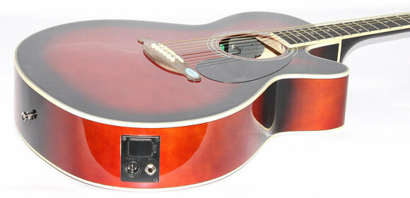 Guitare Jumbo acoustique-électrique SX EAG 1 K VS - 10
