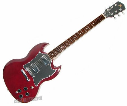 Electric guitar SX EG3K Transparent Wine Red - 5
