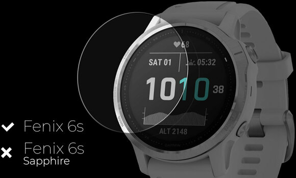 Screen Protector Tempered Glass Protector for Garmin Fenix 6S - 2