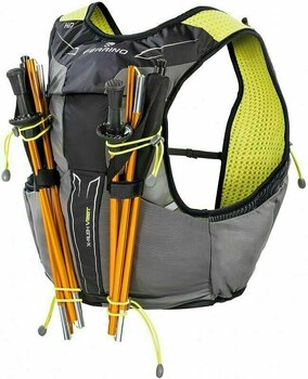 Running backpack Ferrino X-Rush Vest Grey/Yellow L Running backpack - 2