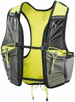 Running backpack Ferrino X-Rush Vest Grey/Yellow L Running backpack - 5