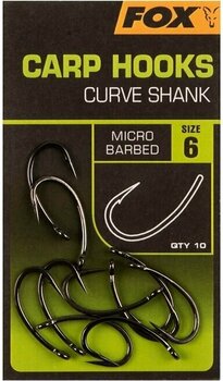 Rybářský Háček Fox Carp Hooks Curve Shank # 4 Black - 2