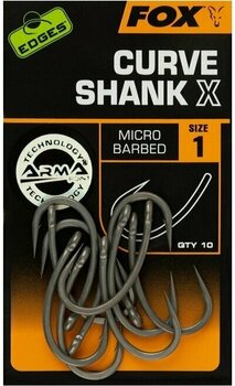 Horgász horog Fox Edges Curve Shank X # 1 Silver - 2