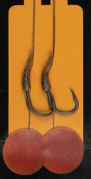 Vishaak Fox Edges Wide Gape Rig Camotex Semi Stiff # 2 Silver Vishaak - 2