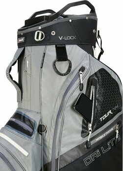 Golf Bag Big Max Dri Lite V-4 Cart Bag Grey/Black Golf Bag - 7