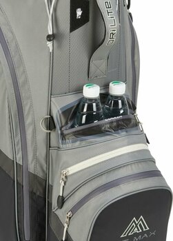 Golf Bag Big Max Dri Lite V-4 Cart Bag Grey/Black Golf Bag - 8