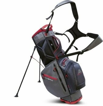 Golf torba Stand Bag Big Max Dri Lite Hybrid 2 Charcoal/Black/Red Golf torba Stand Bag - 4