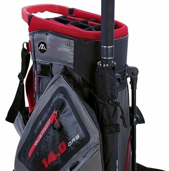 Golf torba Stand Bag Big Max Dri Lite Hybrid 2 Charcoal/Black/Red Golf torba Stand Bag - 5