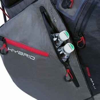 Golf Bag Big Max Dri Lite Hybrid 2 Charcoal/Black/Red Golf Bag - 6