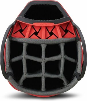 Golf Bag Big Max Dri Lite V-4 Cart Bag Charcoal/Black/Red Golf Bag - 11