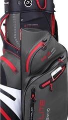 Cart Bag Big Max Dri Lite Silencio 2 Charcoal/White/Black/Red Cart Bag - 3