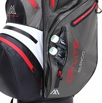 Cart Bag Big Max Dri Lite Silencio 2 Charcoal/White/Black/Red Cart Bag - 5
