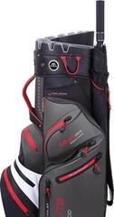 Cart Bag Big Max Dri Lite Silencio 2 Charcoal/White/Black/Red Cart Bag - 5