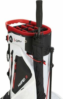 Golf Bag Big Max Aqua Hybrid 3 Stand Bag Black/White/Red Golf Bag - 9