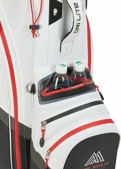 Golfbag Big Max Dri Lite V-4 Cart Bag Black/White/Red Golfbag - 7