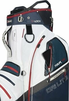 Golf Bag Big Max Dri Lite V-4 Cart Bag Blueberry/White/Merlot Golf Bag - 6