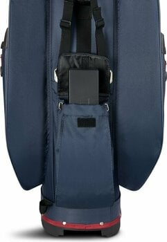 Cart Bag Big Max Dri Lite V-4 Cart Bag Blueberry/White/Merlot Cart Bag - 9