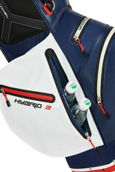 Golfbag Big Max Aqua Hybrid 3 Stand Bag Navy/White/Red Golfbag - 7
