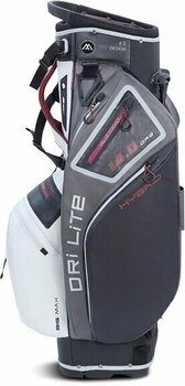 Golftaske Big Max Dri Lite Hybrid 2 White/Charcoal/Black/Merlot Golftaske - 4