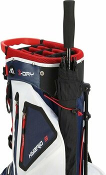 Golf Bag Big Max Aqua Hybrid 3 Stand Bag Navy/White/Red Golf Bag - 9