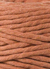 Snor Bobbiny Macrame Cord 5 mm 100 m Terracotta Snor - 1