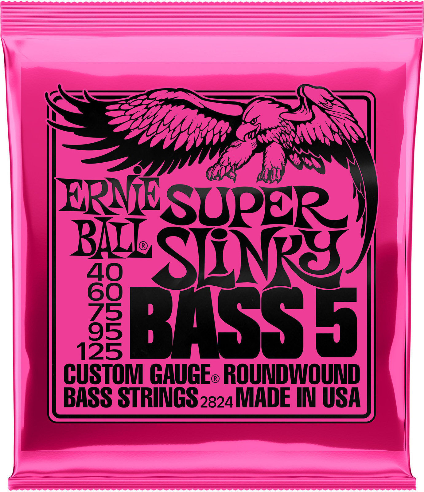 Žice za 5 žičanu bas gitaru Ernie Ball 2824 Super Slinky