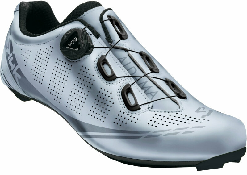 Pantofi de ciclism pentru bărbați Spiuk Aldama BOA Road Silver 45 Pantofi de ciclism pentru bărbați