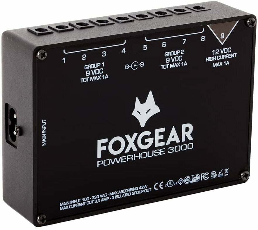 Gitáreffekt tápegység Foxgear Powerhouse 3000