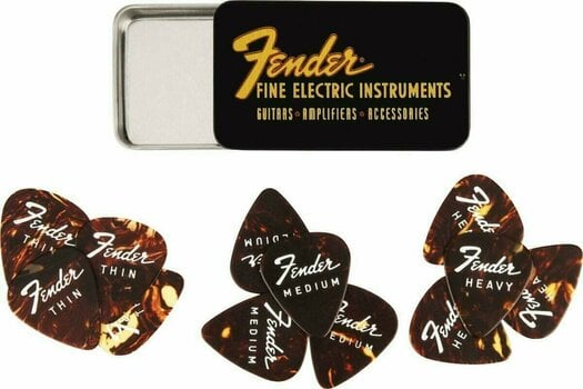 Médiators Fender Fine Electric Pick Tin Médiators - 1
