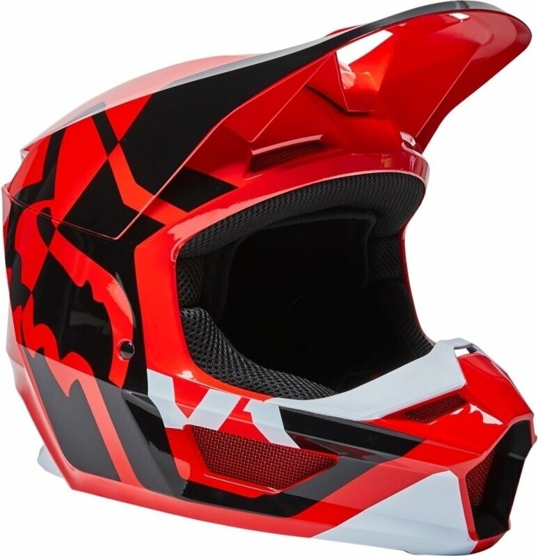 Přilba FOX V1 Lux Helmet Fluo Red S Přilba