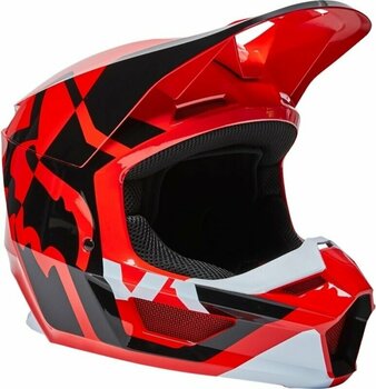 Přilba FOX V1 Lux Helmet Fluo Red S Přilba - 1